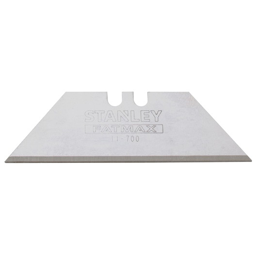 Stanley Fatmax 1-11-700 utility knife blade, silver, with sharp straight edge for cutting tasks.