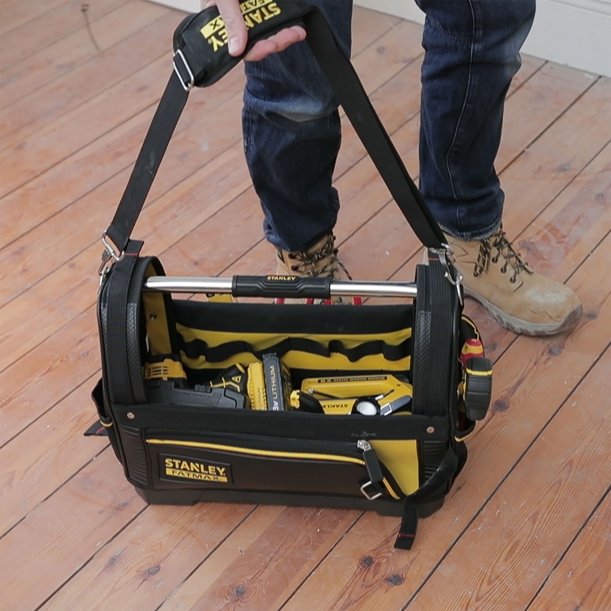 STANLEY® FATMAX® 18 in. Open Tote Tool Bag | STANLEY