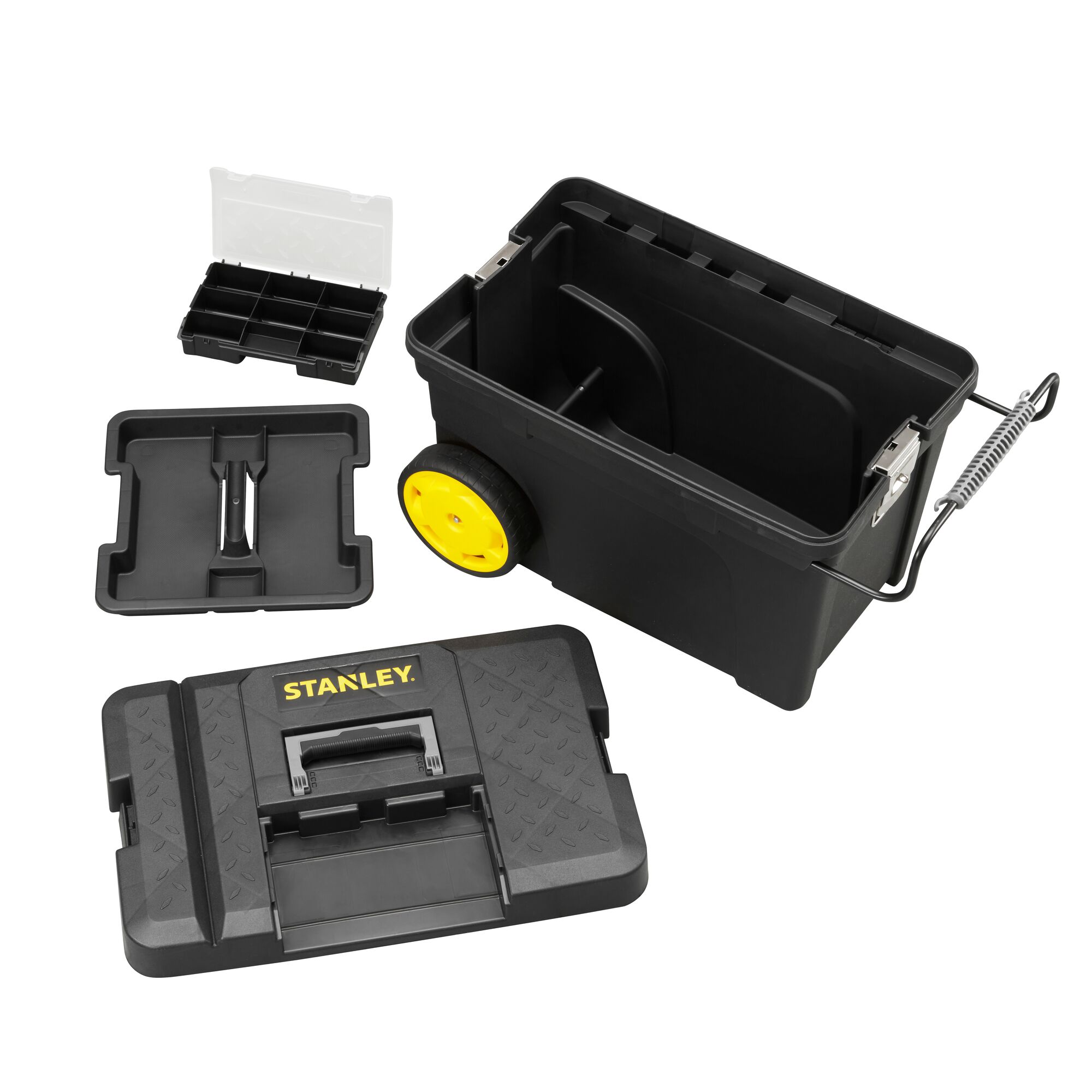 STANLEY® 53L Pro Mobile Job Chest With Removable Organiser | STANLEY