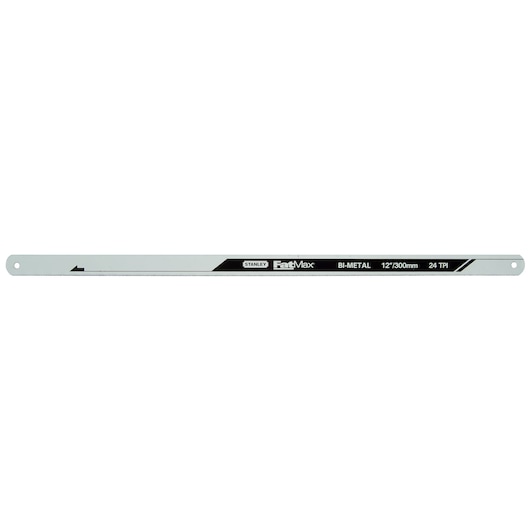 Stanley FatMax bi-metal hacksaw blade, 12 inch length, 24 TPI, suitable for metal cutting tasks.
