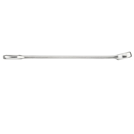 STANLEY FMMT13036-0 steel pry bar, straight view, silver finish, hand tool on white background.