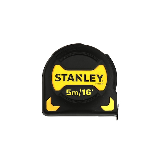 Stanley 5m/16ft tape measure in black and yellow casing, product code STHT0-33568.