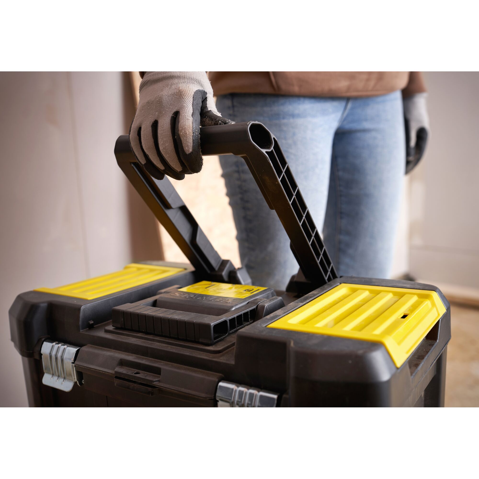 STANLEY® Essential™ Rolling Workshop With Metal Latches | STANLEY