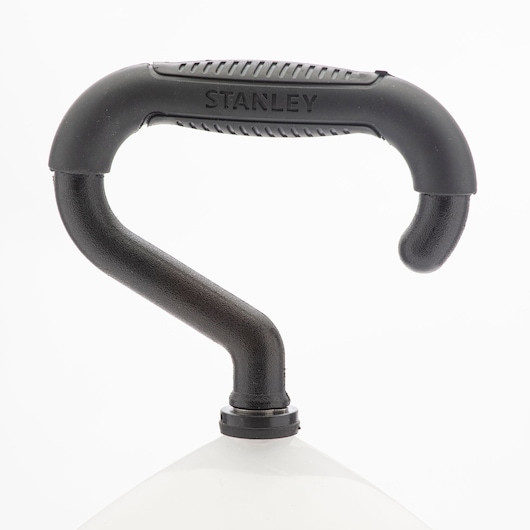 STANLEY SXLS31324E sprayer black ergonomic handle, close-up on white background.