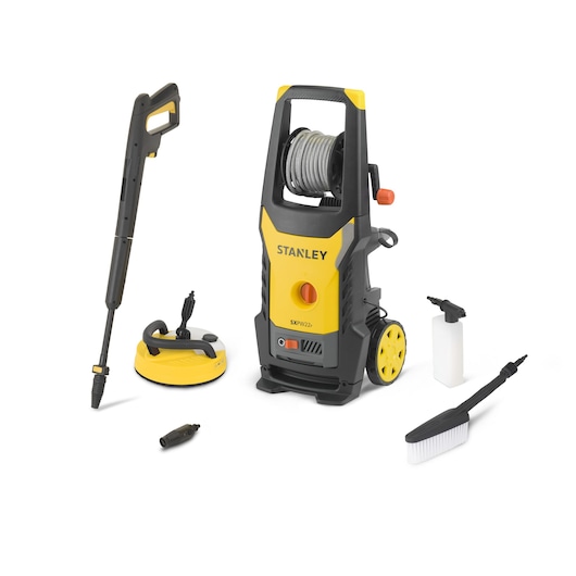STANLEY® 2200W Electric Pressure Washer With Deluxe Patio Cleaner and Fixed Brush